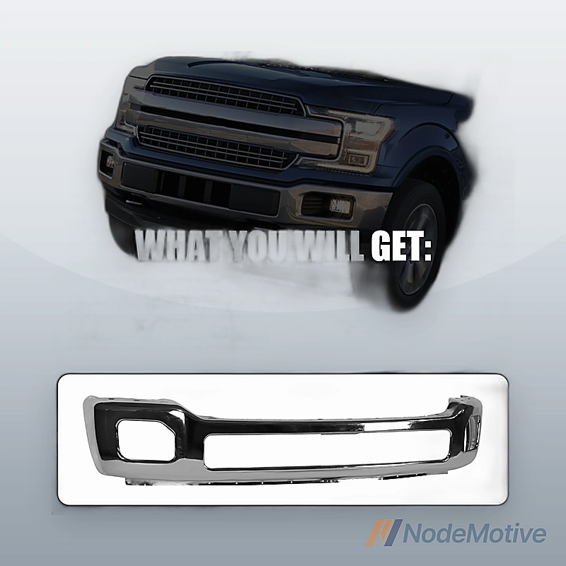 Chrome Steel Front Bumper for 2011-2016 F-250 F-350 Super Duty Truck