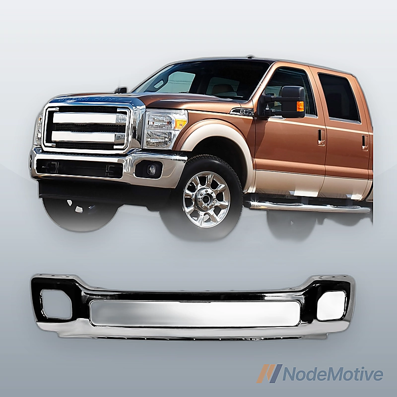 Chrome Steel Front Bumper for 2011-2016 F-250 F-350 Super Duty Truck