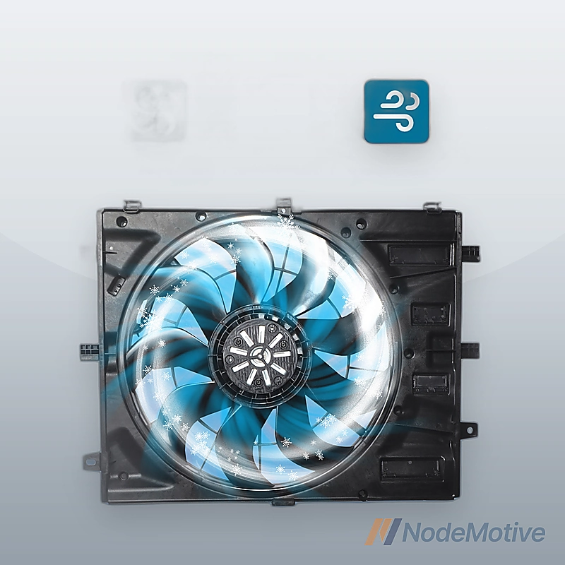 Radiator Cooling Fan Assembly for 18-19 Chevrolet Equinox 18-19 GMC Terrain