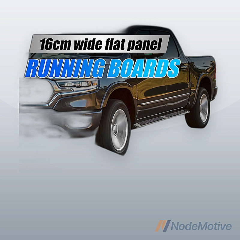 For 09-23 Dodge Ram 1500 Quad Cab 6\' Side Step Bars Black Running Boards