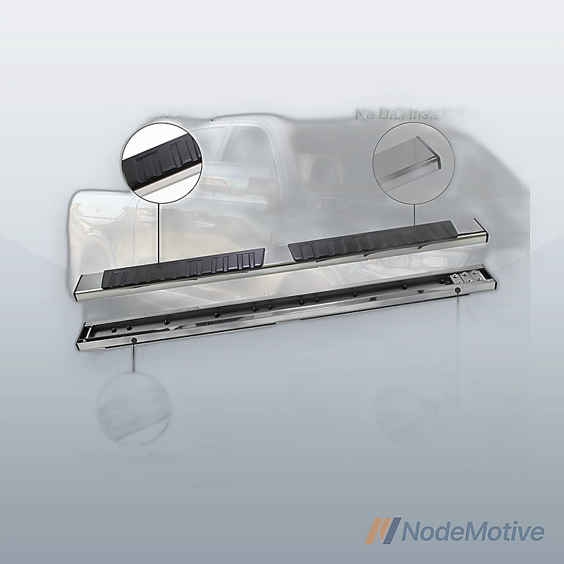For 09-23 Dodge Ram 1500 Quad Cab 6\' Side Step Bars Black Running Boards