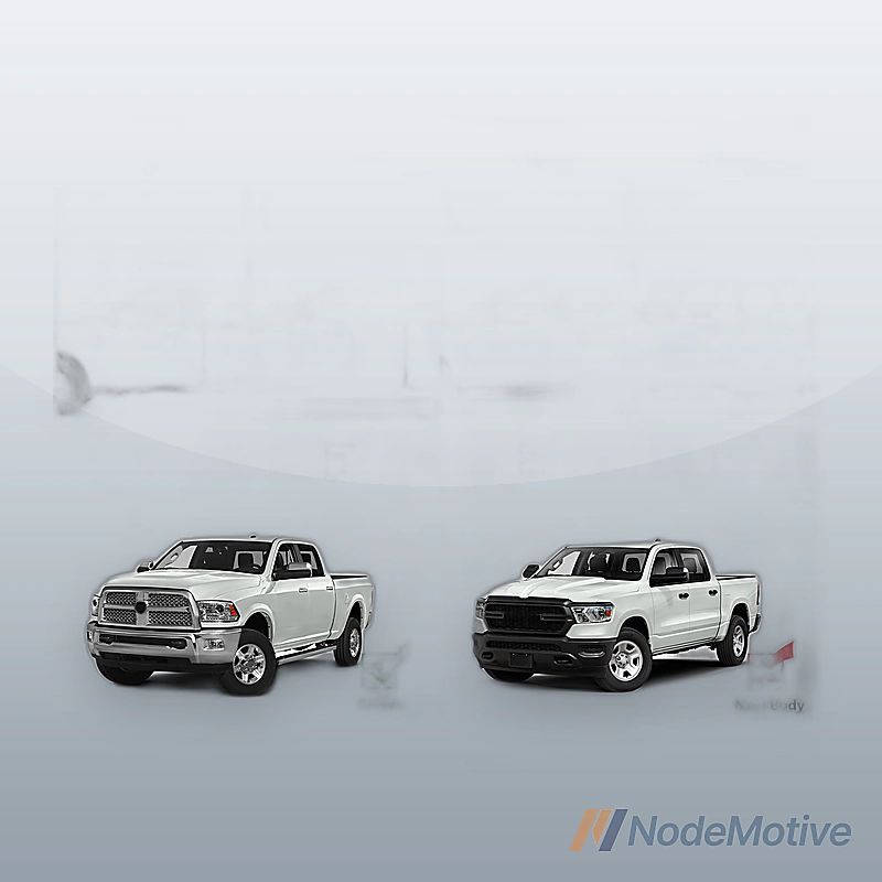 For 09-23 Dodge Ram 1500 Quad Cab 6\' Side Step Bars Black Running Boards