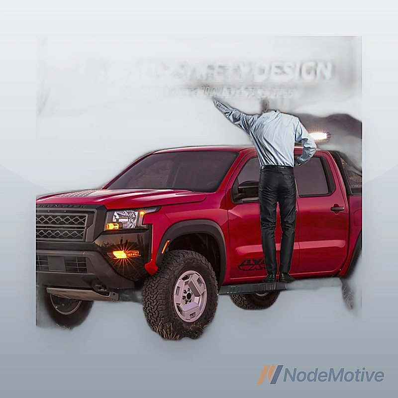 Side Step Running Boards for 05-23 Nissan Frontier Crew Cab 4 Door Aluminum