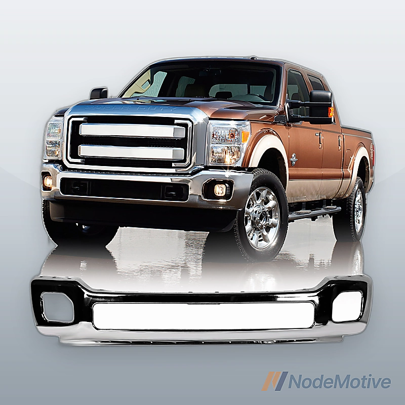 Chrome Steel Front Bumper for 2011-2016 F-250 F-350 Super Duty Truck 11-16