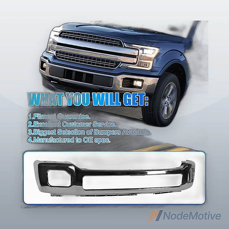 Chrome Steel Front Bumper for 2011-2016 F-250 F-350 Super Duty Truck 11-16