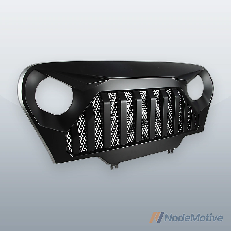 Car Front Grill for 97-06 Jeep TJ Wrangler Matte Black Grille