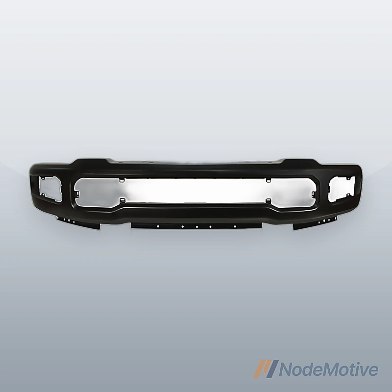 Front Bumper Steel For 2023-2024 F250 F350 Black W/Fog Light Holes