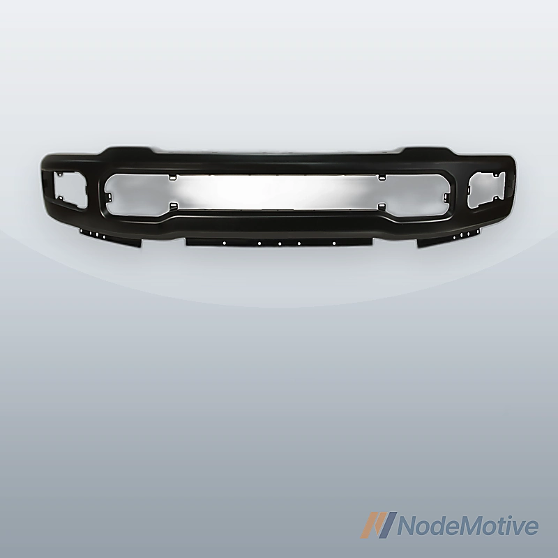 Front Bumper Steel For 2023-2024 F250 F350 Black W/Fog Light Holes