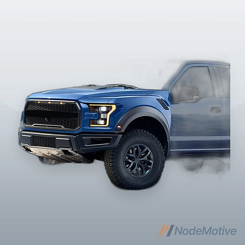 2015-2017 Ford F150 Raptor Style With Black Steel Front Bumper