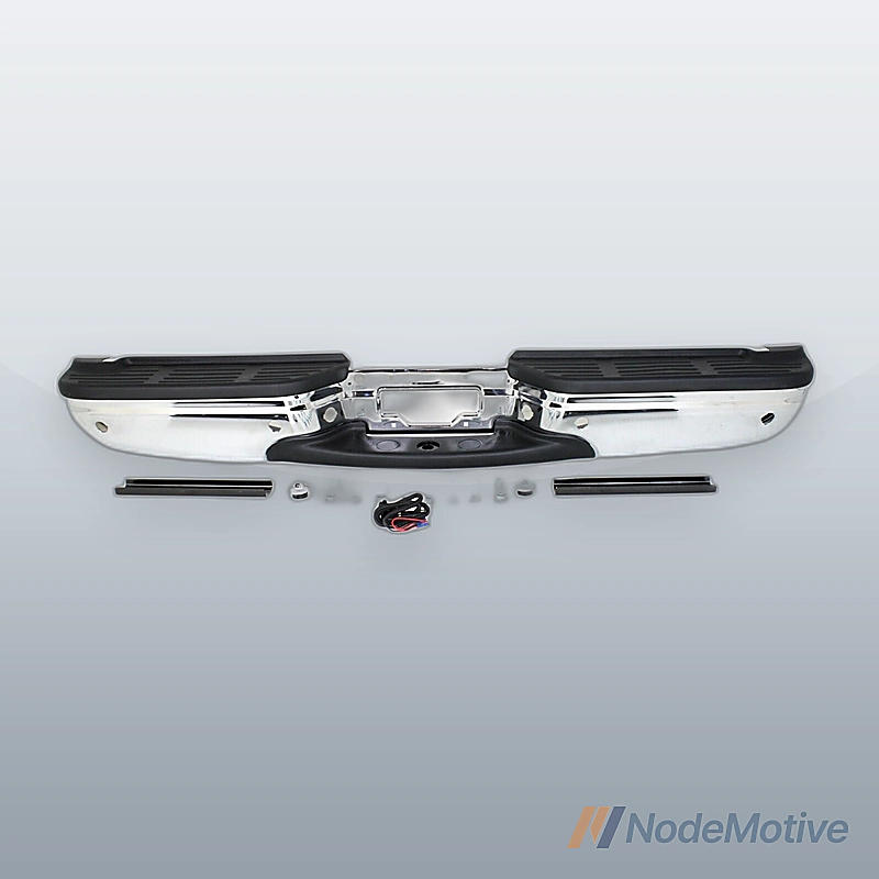 Step Bumper Assembly For 2001-2007 Ford F-250 Super Duty Fleetside Chrome Steel