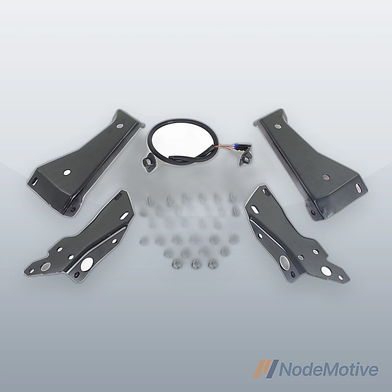 Step Bumper Assembly For 1988-1998 Chevy C1500 K1500 Stepside Powdercoated Black