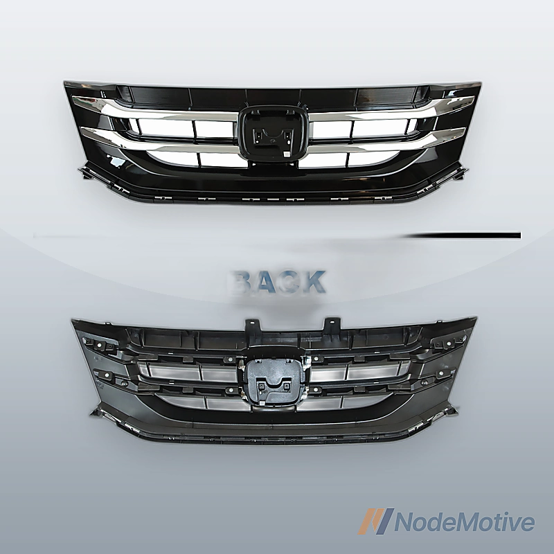 Front Grill for 2014-2017 Honda Odyssey Gloss Black Chrome