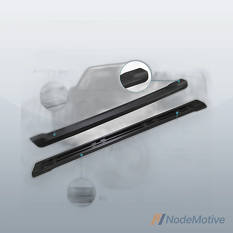Side Step Nerf Bars Running Boards for 2020-2023 Jeep Gladiator 4 Door,L+R