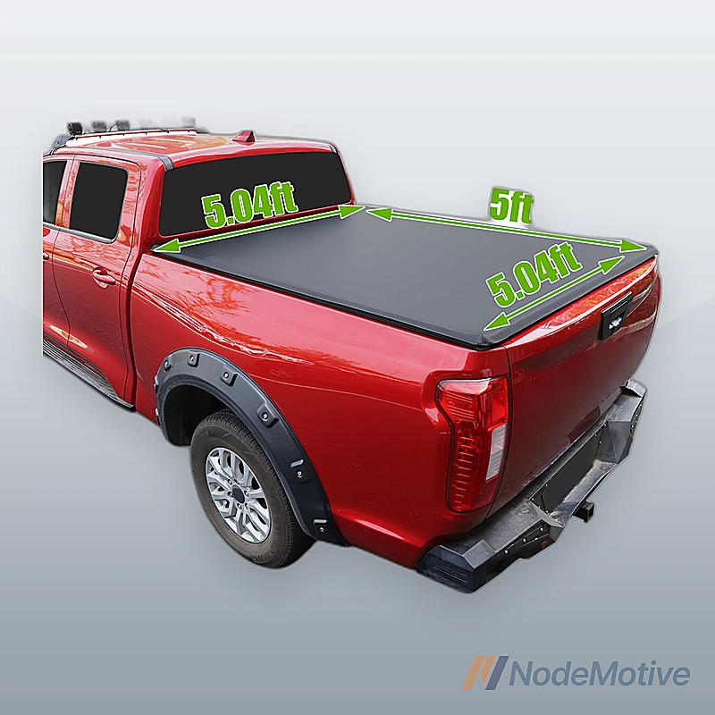 5FT Roll Up Truck Bed Tonneau Cover For 2004-2014 Chevy Colorado GMC Canyon