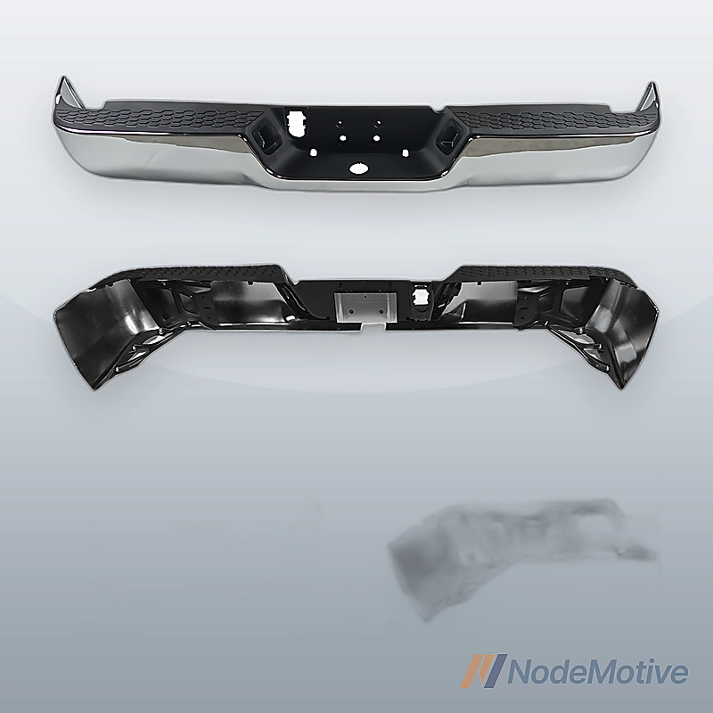 Rear Step Bumper for 09-18 Dodge Ram 1500, W/O Parking Sensor Hole&Vent Hole