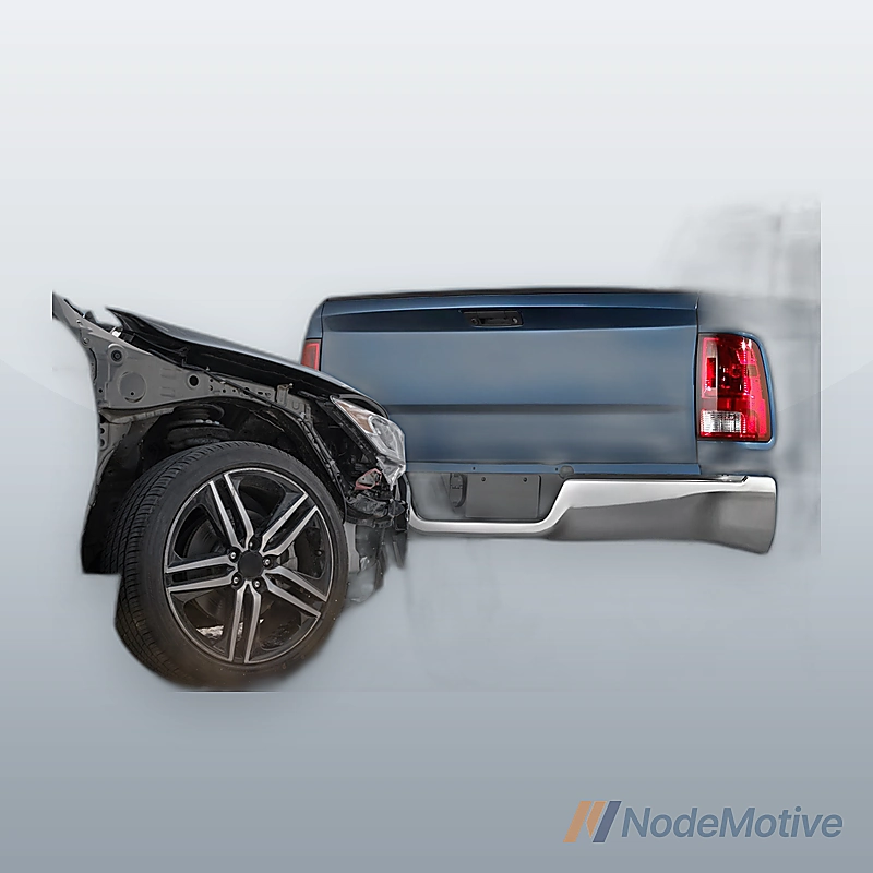 Rear Step Bumper for 09-18 Dodge Ram 1500, W/O Parking Sensor Hole&Vent Hole