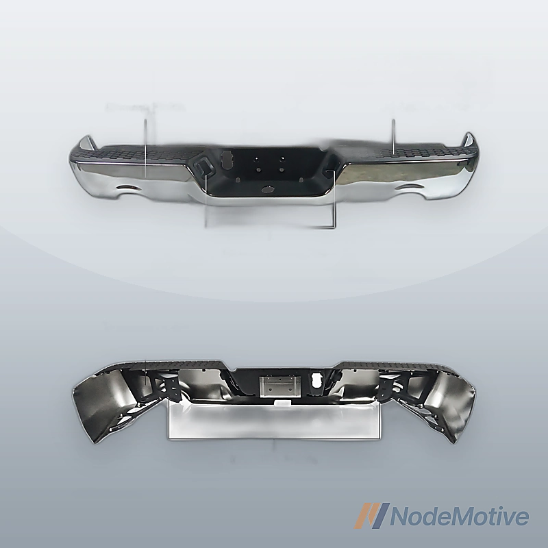 Rear Step Bumper for 09-18 Dodge Ram 1500 W/O Parking Sensor Hole W/ Vent Hole