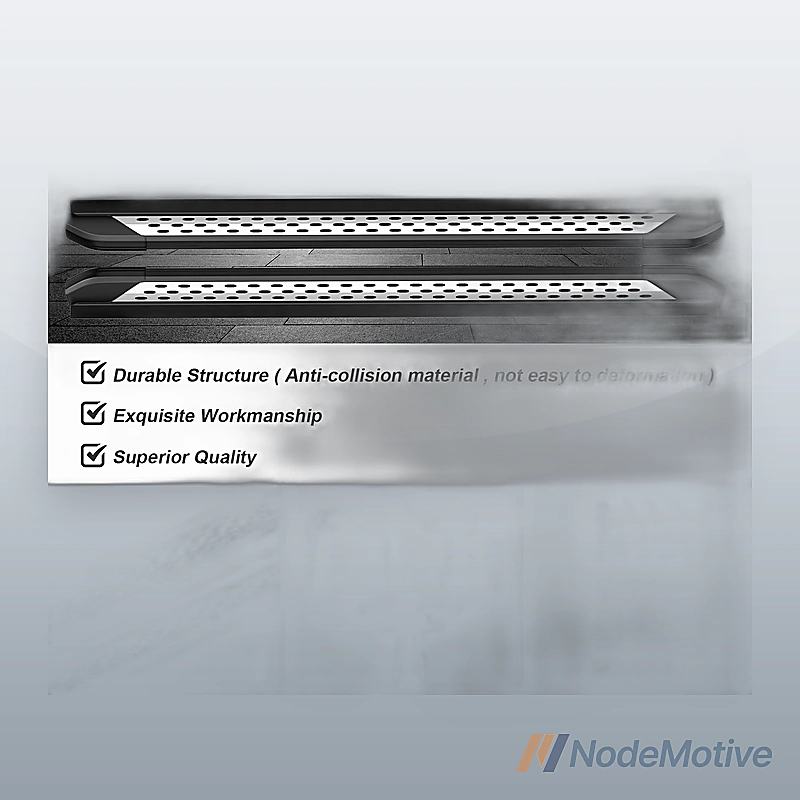 Side Step Nerf Bars Running Boards for 2016-2022 Honda Pilot Aluminum,L+R