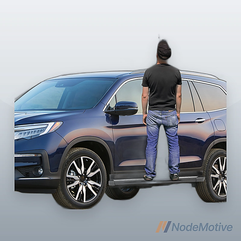 Side Step Nerf Bars Running Boards for 2016-2022 Honda Pilot Aluminum,L+R