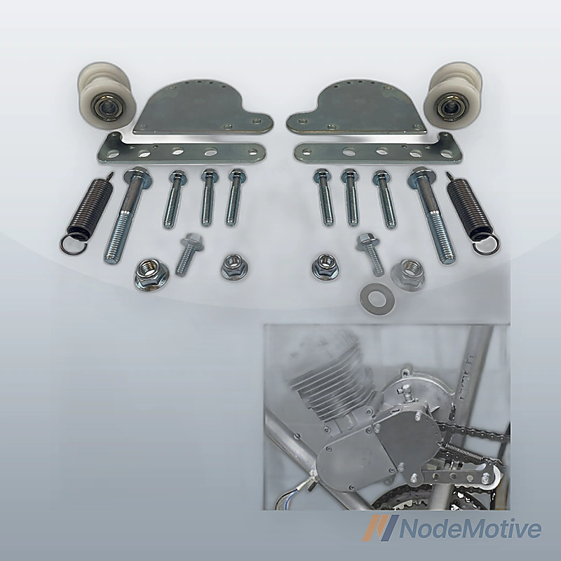 2X For 49cc 66cc 80cc Engine Motorized Bike Silver Spring Loaded Chain Tensioner