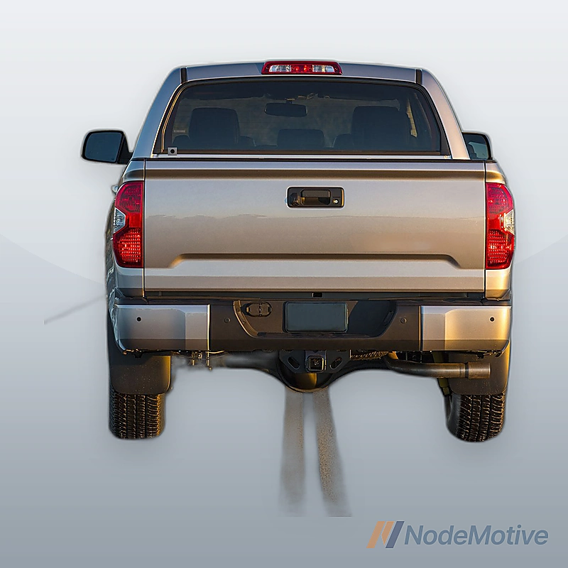 Bumper End Set For 14-21 Toyota Tundra Rear W/Sensor Hole Chrome Extension