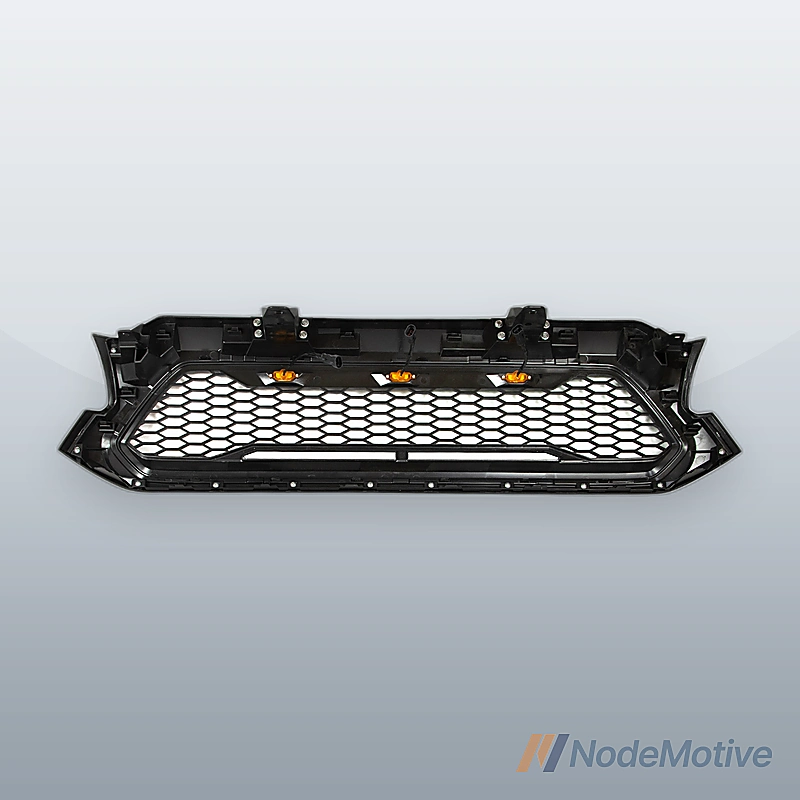 Car Front Grill for 2012-2015 Toyota Tacoma with LED&Wiring Gloss Black