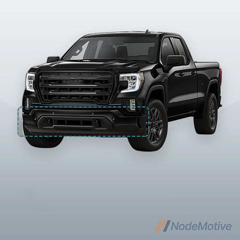 For Chevrolet Silverado 1500 22-2023 With Holes Steel Front Bumper Face Bar Blk