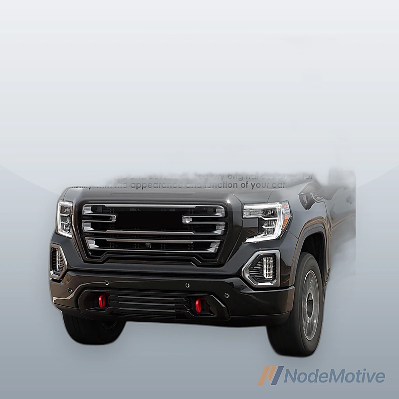 For Chevrolet Silverado 1500 22-2023 With Holes Steel Front Bumper Face Bar Blk