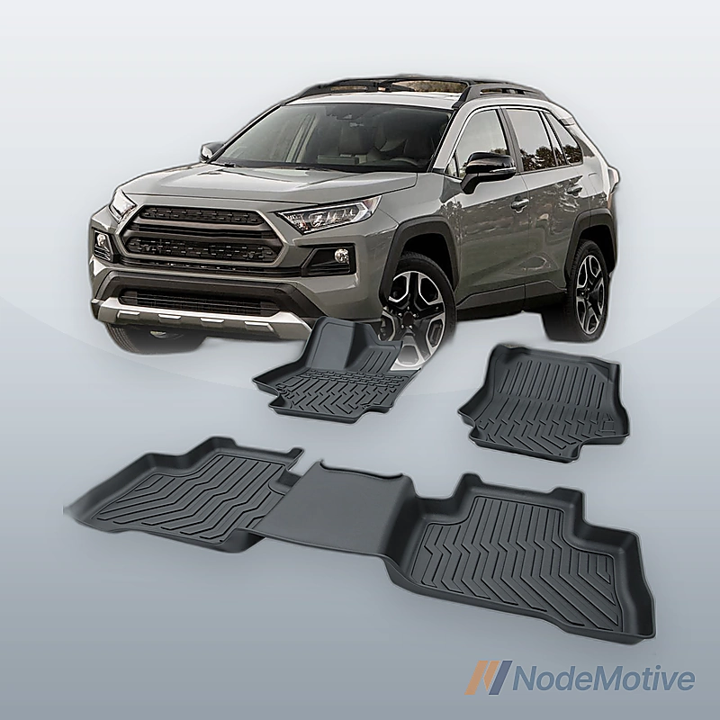 TPE Rubber Car Floor Mats For 19-23 Toyota RAV4,NO FIT 19-23 Rav4 Hybrid & 21-23 Rav4 Prime