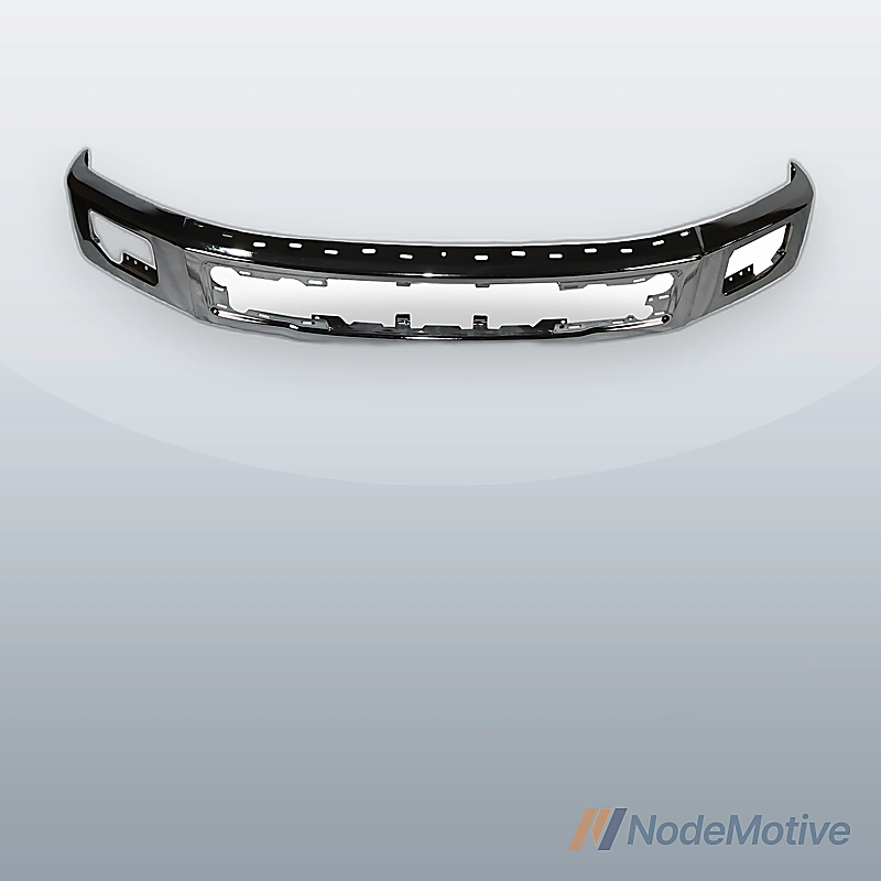Chrome Steel Bumper Face Bar for 2015-2017 Ford F150 Truck W/ Fog Light Holes