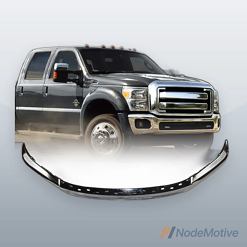 Chrome Steel Bumper Face Bar for 2015-2017 Ford F150 Truck W/ Fog Light Holes