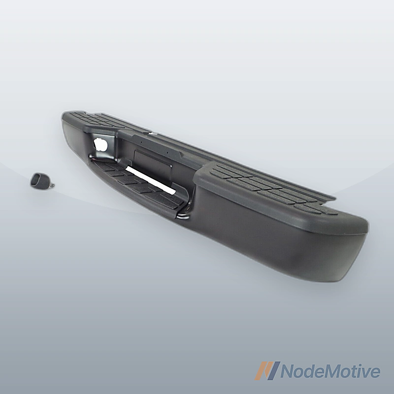 Step Bumper For 1998-2004 Chevrolet S10 Rear Black Fleetside/Styleside Assembly
