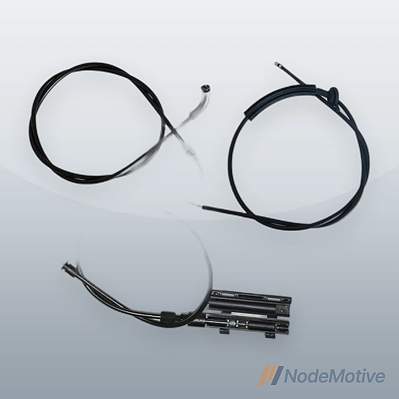 3PCS Engine Hood Release Cable Bowden Cable Kit FOR BMW E65 E66 7er