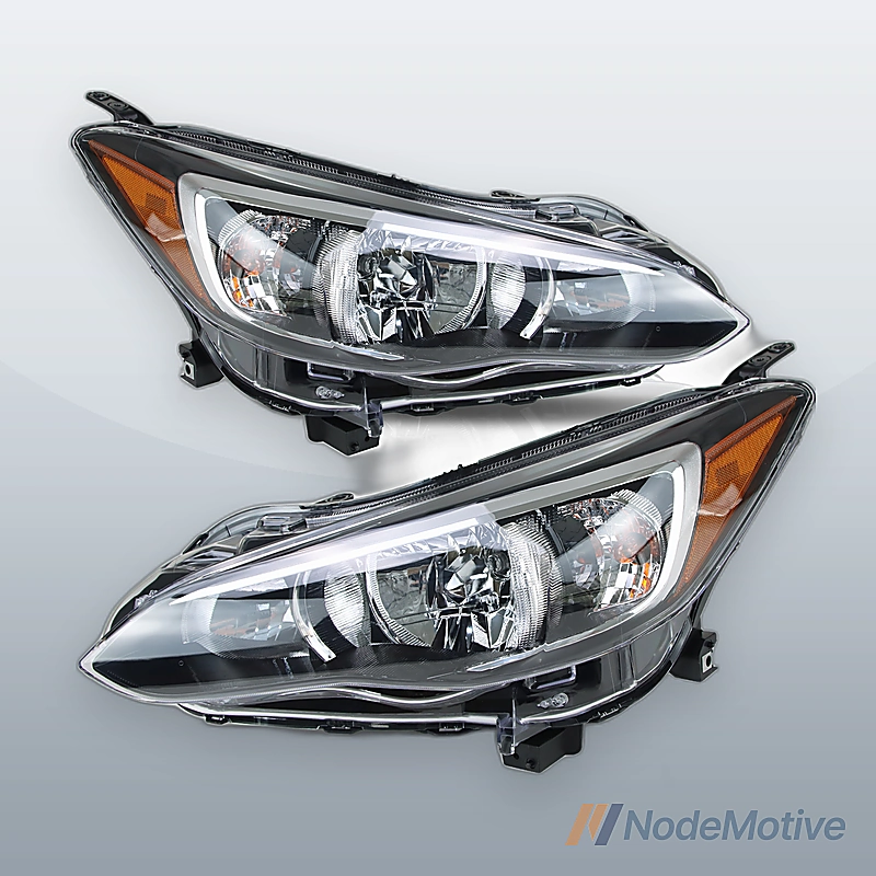 1*Pair Left Right Headlight Assembly for 18-21 Subaru Crosstrek 17-22 Impreza