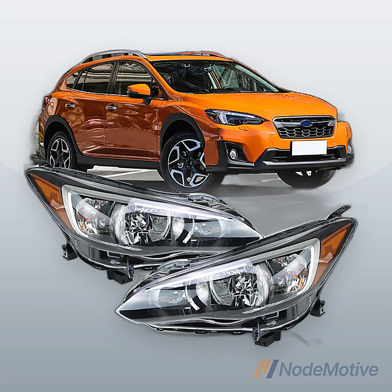 1*Pair Left Right Headlight Assembly for 18-21 Subaru Crosstrek 17-22 Impreza