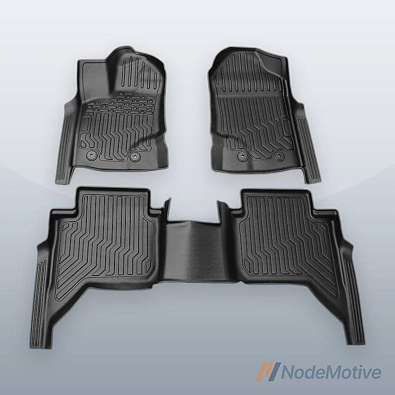 All Weather Floor Mat for 2019-2023 Ford Ranger SuperCrew Cab Front & Rear Liner