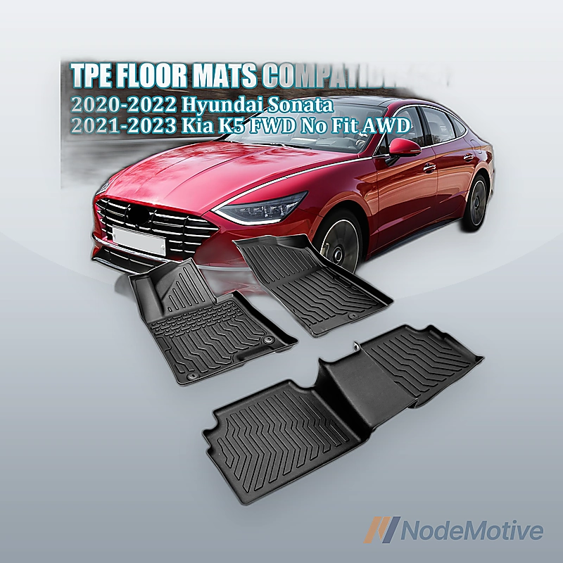 Floor Mats For 2020-2023 Hyundai Sonata 2021-2023 Kia K5 FWD Only Liner