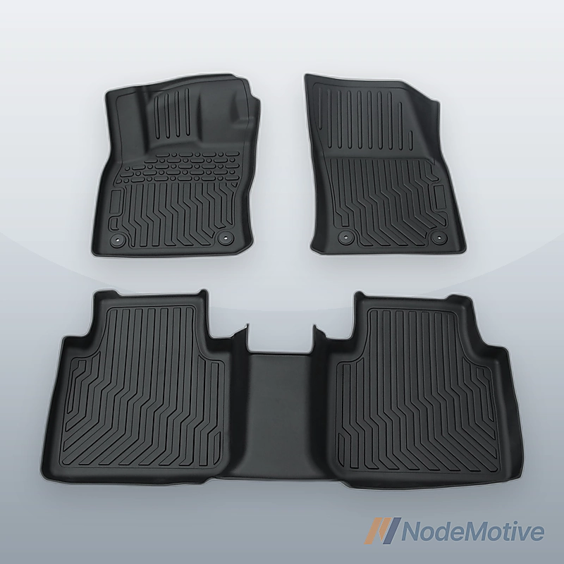 Floor Mats 2 Row Liner Black for 2018-23 Volkswagen Tiguan
