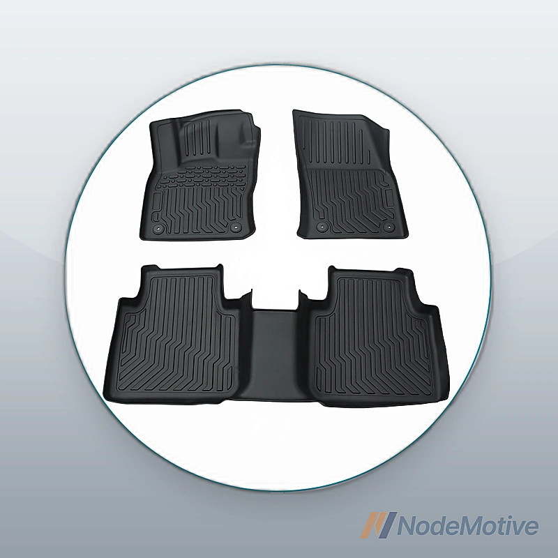 Floor Mats 2 Row Liner Black for 2018-23 Volkswagen Tiguan