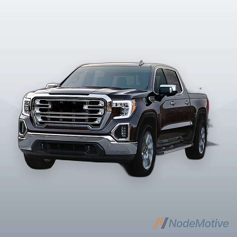 Chrome Steel Front Bumper Face Bar for 2019-2021 GMC Sierra 1500 w/ Park