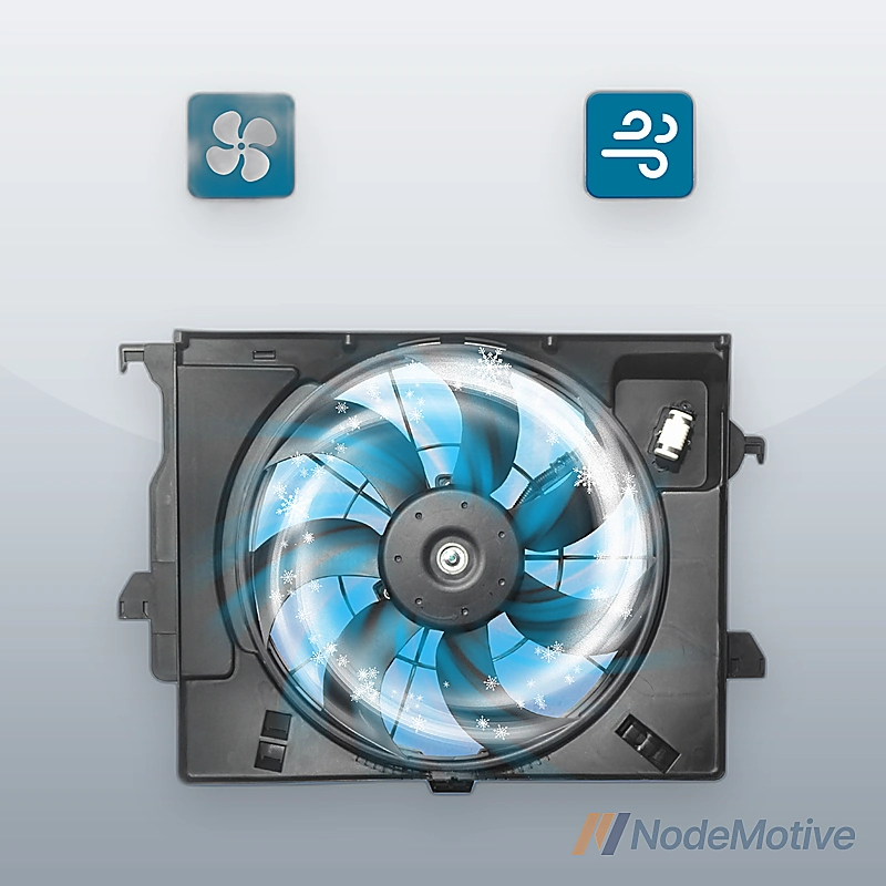 Radiator Cooling Fan Assembly for 2012-13 Hyundai Accent Veloster A/T