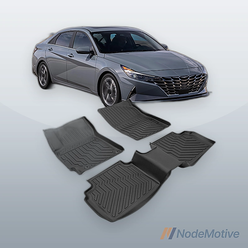 Car Floor Mats for 21-23 Hyundai Elantra & 22-23 Elantra N Cargo Liners Carpet