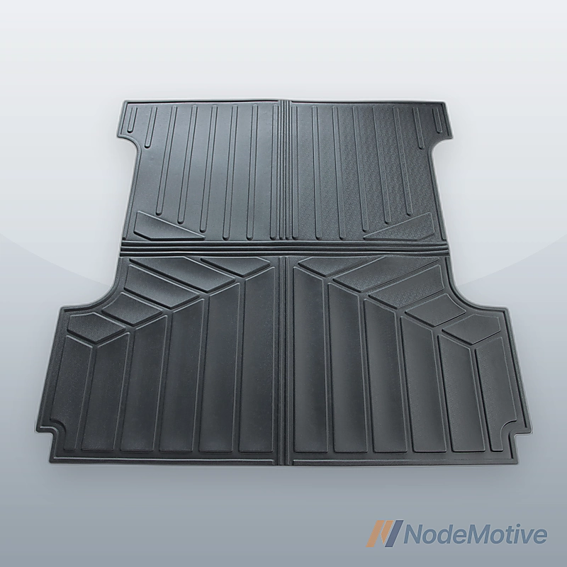 For 2015-2024 Ford F150 5.5 Ft SB Black Rubber Truck Bed Floor Mat Liner