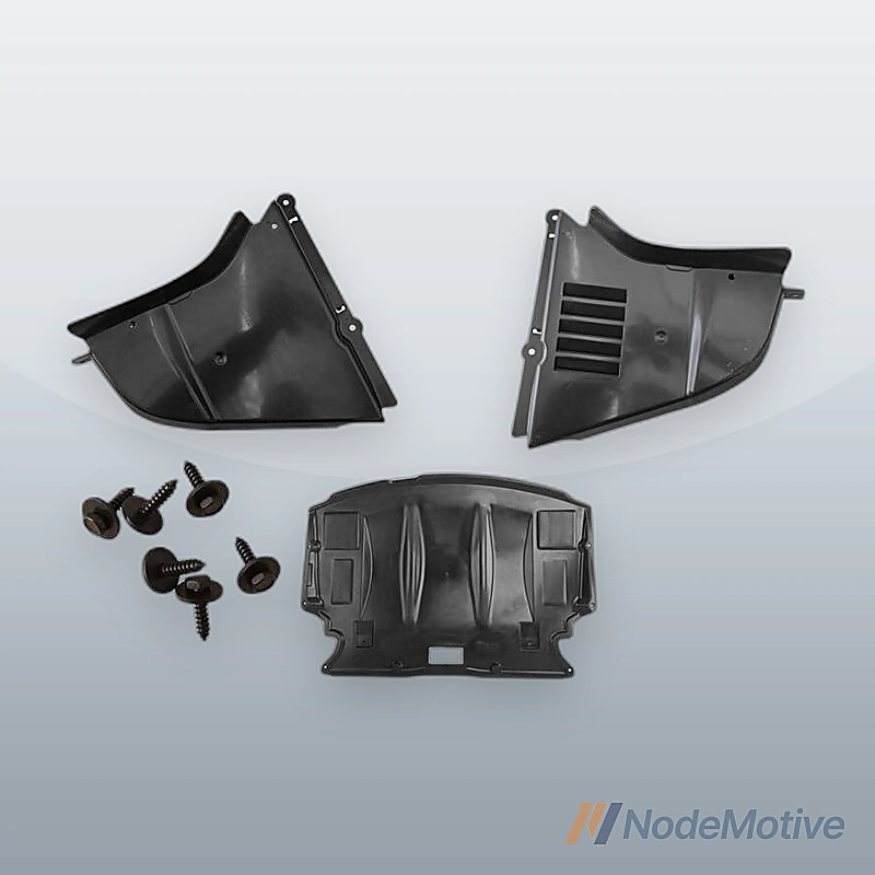 Front Lower Engine Splash Shield Guard Cover Kit for 2004-2007 BMW E60