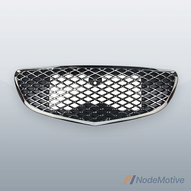Front Grill Black Chrome For GENESIS GV70 2022-2023 W/ Camera hole