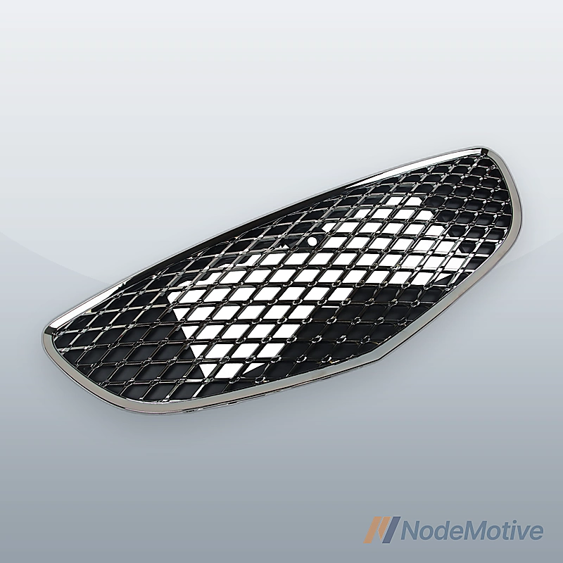 Front Grill Black Chrome For GENESIS GV70 2022-2023 W/ Camera hole