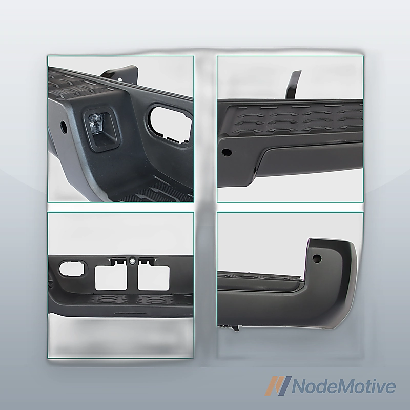 Rear Step Bumper Assembly Black With Sensor Holes For Toyota Tacoma 2016-2023