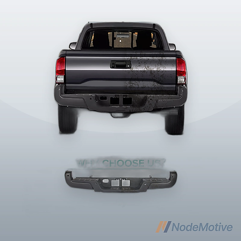 Rear Step Bumper Assembly Black With Sensor Holes For Toyota Tacoma 2016-2023