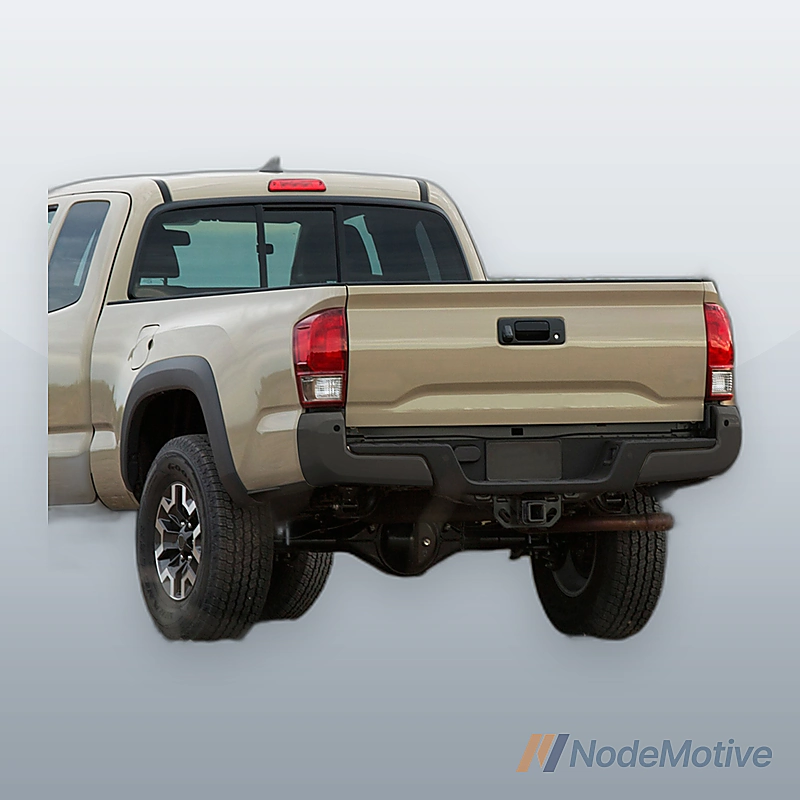 Rear Step Bumper Assembly Black With Sensor Holes For Toyota Tacoma 2016-2023