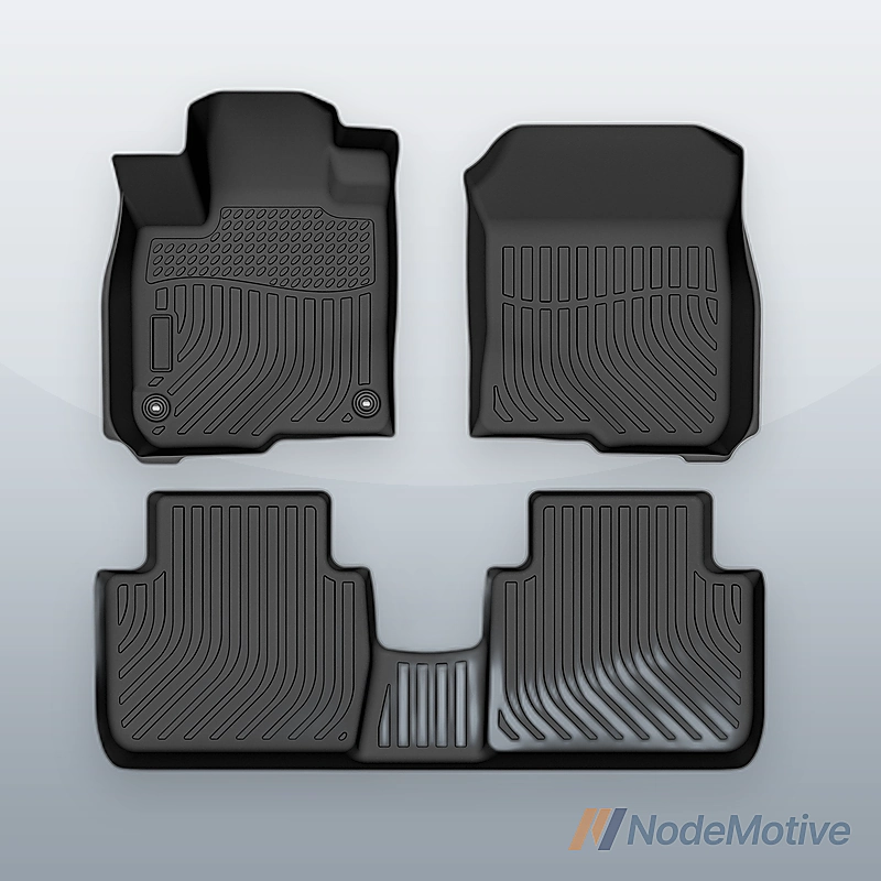 Car Floor Mats for 2023 Honda HR-V,All-Weather TPE Rubber Floor Mats Black